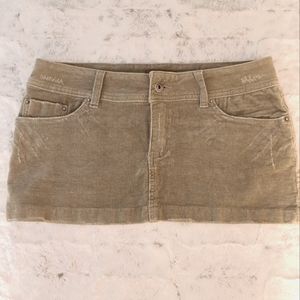 Urban Behavior Y2K olive green mini skirt. Size M.